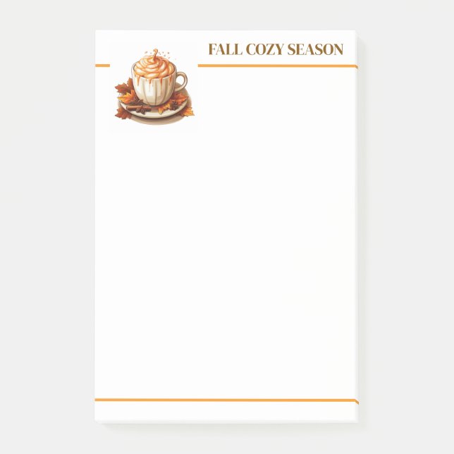Post-it® Notes de la saison automne confortable (Devant)