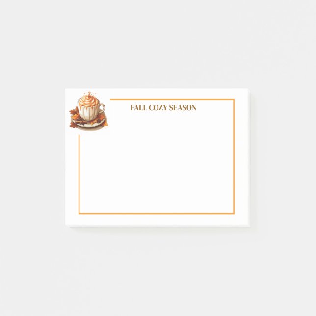 Post-it® Notes de la saison automne confortable (Devant)