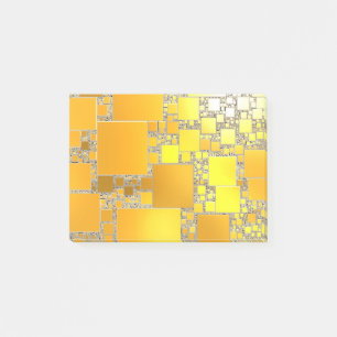 Post-it® Notes de l'article au carré jaune et orange