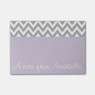 Post-it® Notes de l'article personnalisé Lavender Grey