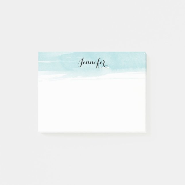 Post-it® Notes de lavage aquarelle, bleu (Devant)