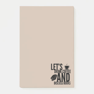 Post-it® Notes de lecture de livres de café