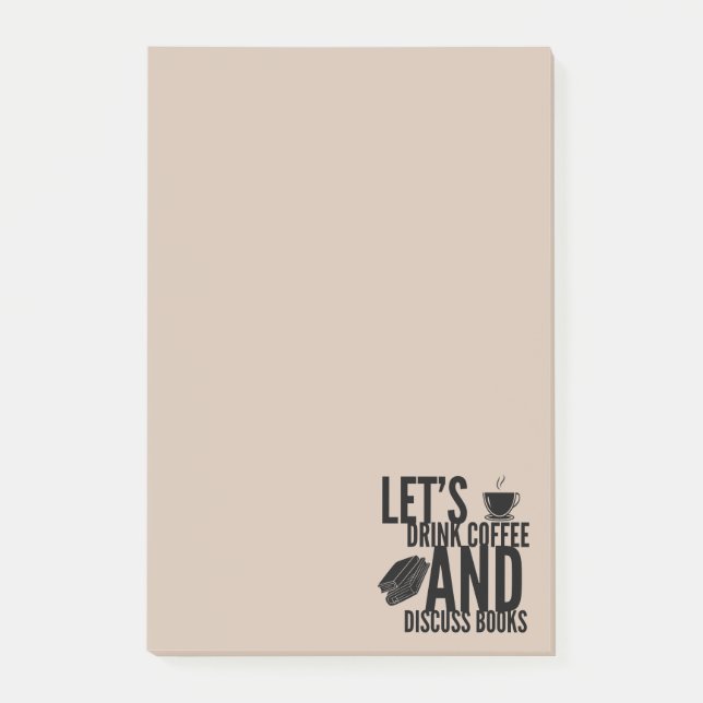 Post-it® Notes de lecture de livres de café (Devant)