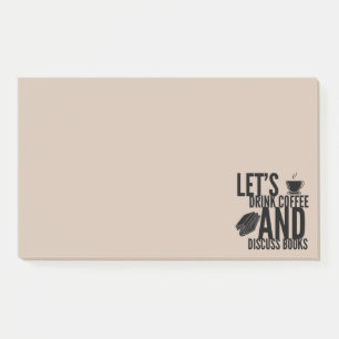 Post-it® Notes de lecture de livres de café