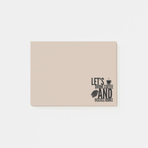 Post-it® Notes de lecture de livres de café