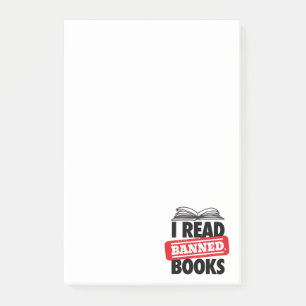 Post-it® Notes de lecture de livres interdits