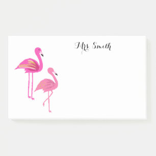 Post-it® Notes de l'enseignant en Flamant rose rose Notes p