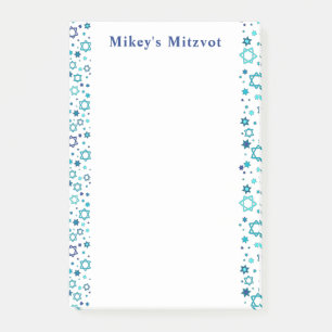 Post-it® Notes de Mitzvah - Stars de marine - Notes de post