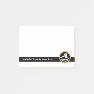 Post-it® Notes de Modèle Sticky pour le logo du procureur