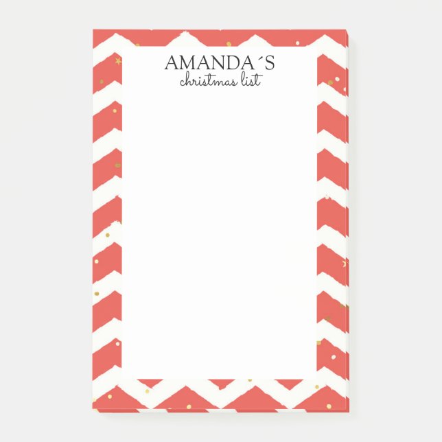 Post-it® Notes de motif de Noël (Devant)