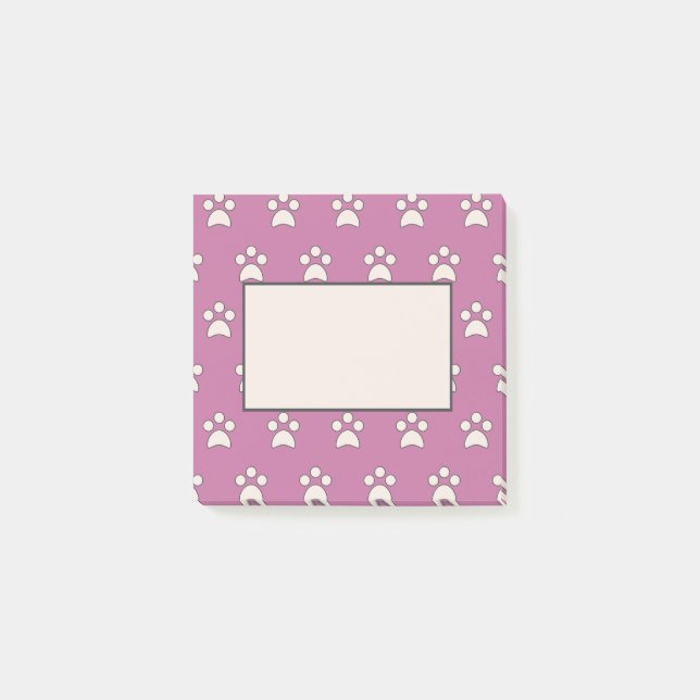 Post-it® Notes de Motif Paw Jouer (Devant)