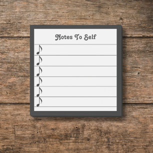 Post-it® Notes de musique à l'autonoir blanc liner collant
