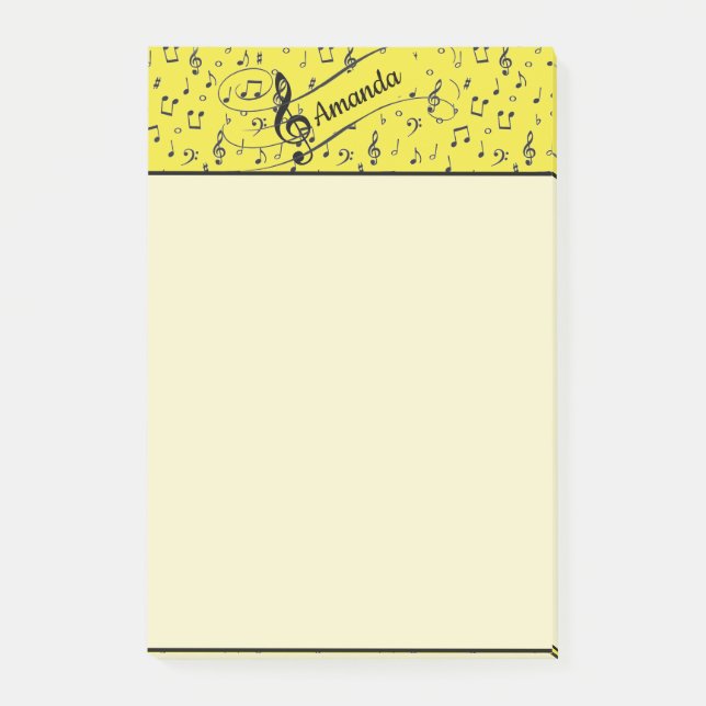 Post-it® Notes de musique personnalisées (Devant)