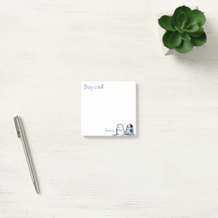 Post-it® Notes de neige de poussin manchot