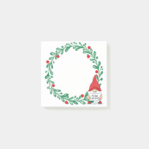 Post-it® Notes De Noël Gnome Et Wreath Post-It