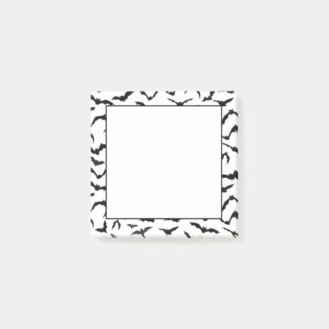 Post-it® Notes de notes sur les chauves-souris Halloween (Devant)