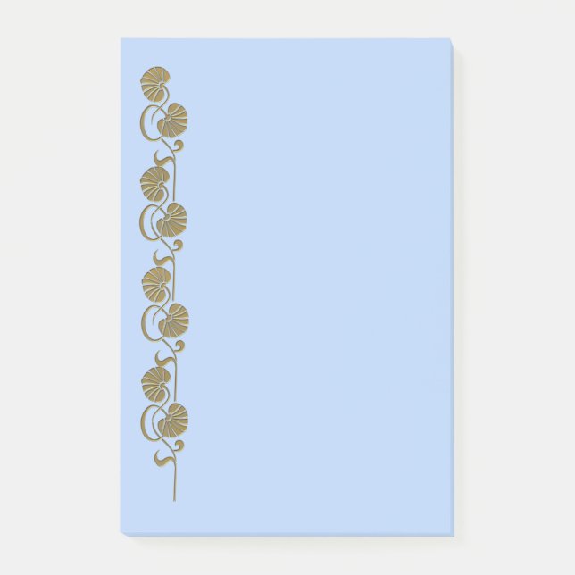 Post-it® notes de palme "or" (Devant)