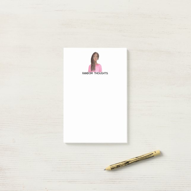 Post-it® Notes de pensées aléatoires (Sur un bureau)