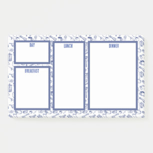 Post-it® Notes de planification des repas de famille du voy