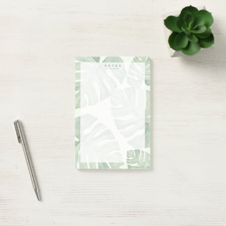 Post-it Notes de plante de palmier verte