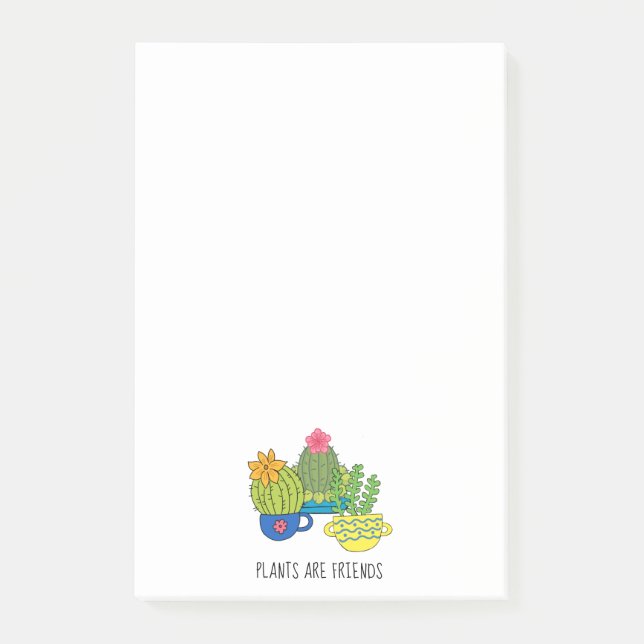 Post-It Notes de plantes succulentes amicales (Devant)