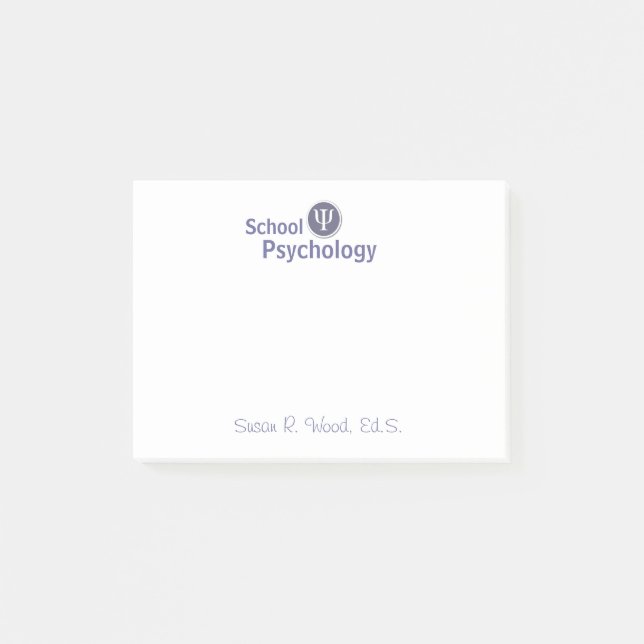 Post-it® Notes de post-it customisées de psychologie (Devant)