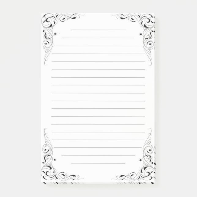 Post-it® Notes de post-it dans un style très fleuri (Devant)