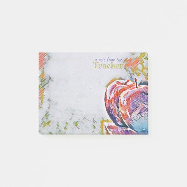 Post-it® Notes de post-it d'aujourd'hui de professeur (Devant)