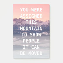 Notes de post-it de collection de montagne