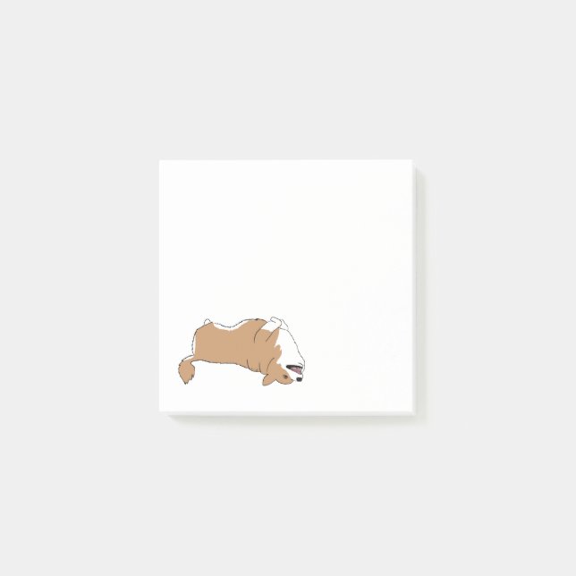 Post-it® Notes de post-it de corgi de rock (Devant)