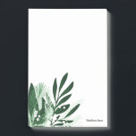 Post-it® Notes de post-it de la conception du bouquet vert<br><div class="desc">design botanique inspiré de mon jardin</div>