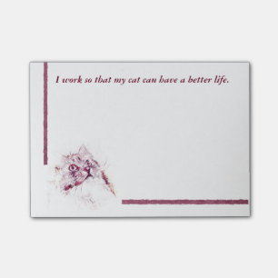 Post-it® Notes de post-it de l'amoureux des chats
