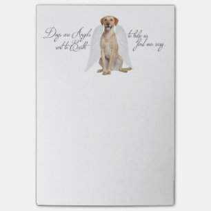 Post-it® Notes de post-it de l'ange du laboratoire jaune