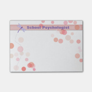 Post-it® Notes de post-it de libellule de psychologue
