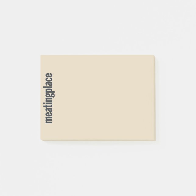 Post-it® Notes de post-it de logo de Meatingplace (Devant)