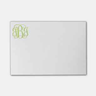 Post-it® Notes de post-it de monogramme