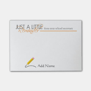 Post-it® Notes de post-it de secrétaire Custom Name d'éco