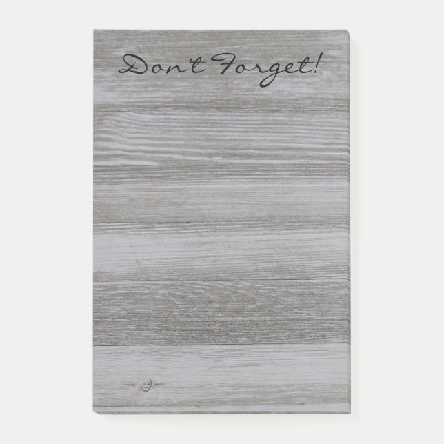 Post-it® Notes de post-it en bois rustiques (Devant)