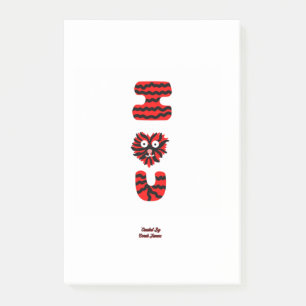 Post-it® Notes de post-it en U flou (10,2 cm x 15,2 cm)