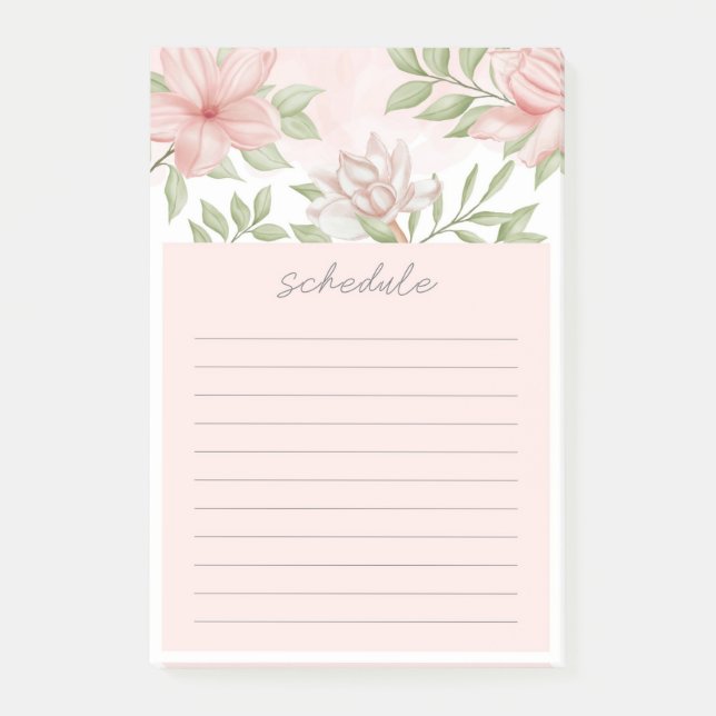 Post-it® Notes de post-it florales (Devant)
