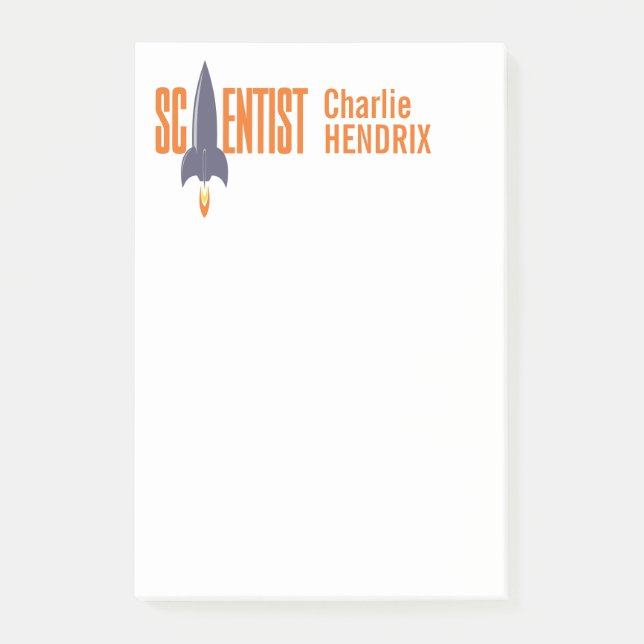 Post-it® Notes de post-it nommées faites sur commande de (Devant)