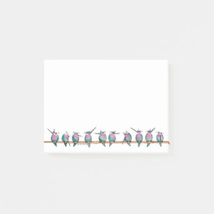 Post-it® Notes de post-it paranoïdes de colibris
