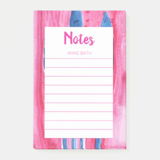Post-it® Notes de post-it Pink an Blue Watercolor