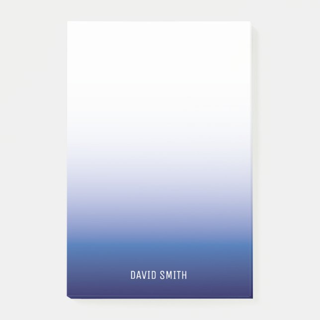 Post-it® Notes de post-it sur le nom personnalisé de Navy B (Devant)