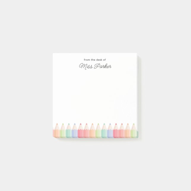 Post-it® Notes de professeur élégantes De la part du profes (Devant)