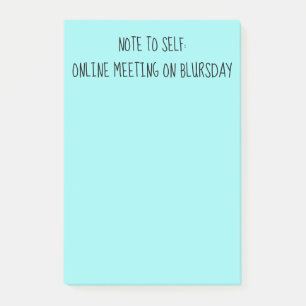 Post-it® Notes de quarantaine amusantes pour "Note à soi-mê