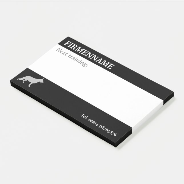 Post-it® Notes de rendez-vous pour chien de berger (Incliné)