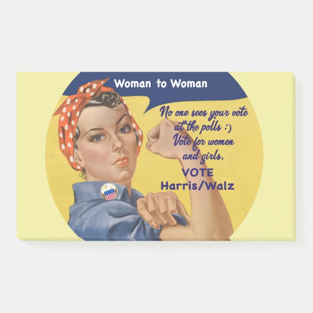 Post-it® Notes de Woman2Woman | Rosie la riveteuse (Devant)