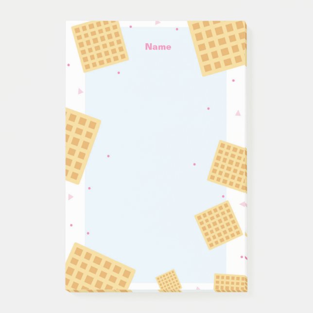 Post-it® Notes des gaufres bleues (Devant)