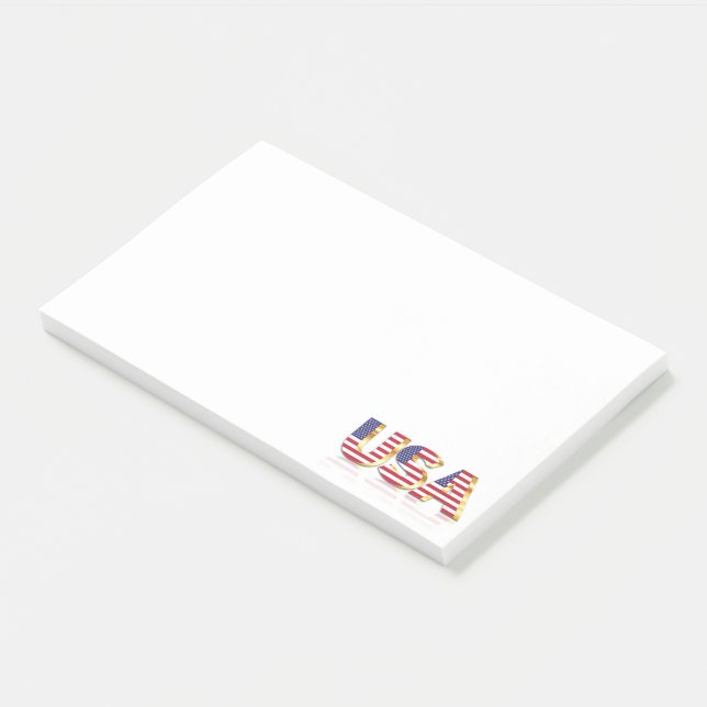 Post-it® Notes d'étiquette du drapeau américain (Incliné)